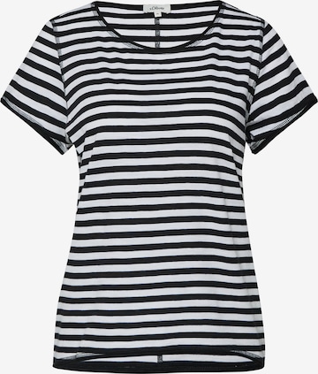 T-shirt s.Oliver en noir : devant