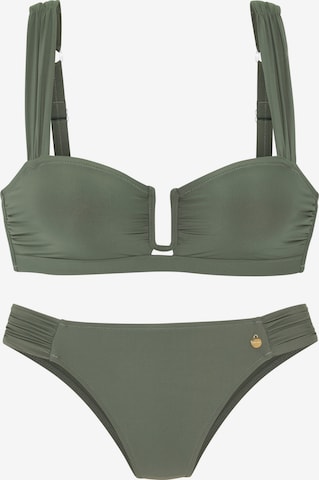 LASCANA Bikini in Groen: voorkant