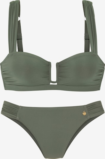 S/C/D dydžio Bikinis iš LASCANA, spalva – alyvuogių spalva, Prekių apžvalga