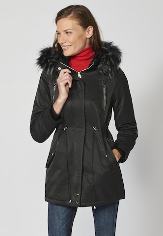 KOROSHI Winterparka in Schwarz