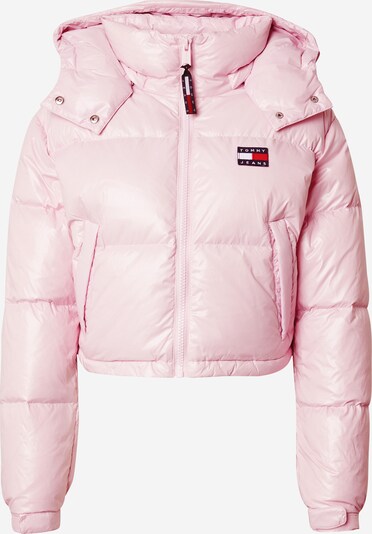 Tommy Jeans Veste d’hiver 'Alaska' en bleu marine / rose / rouge / blanc, Vue avec produit