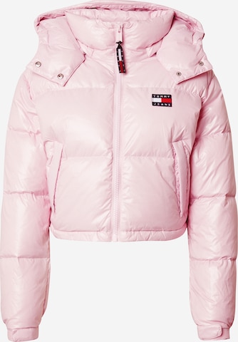 Tommy Jeans Winter Jacket 'Alaska' in Pink: front