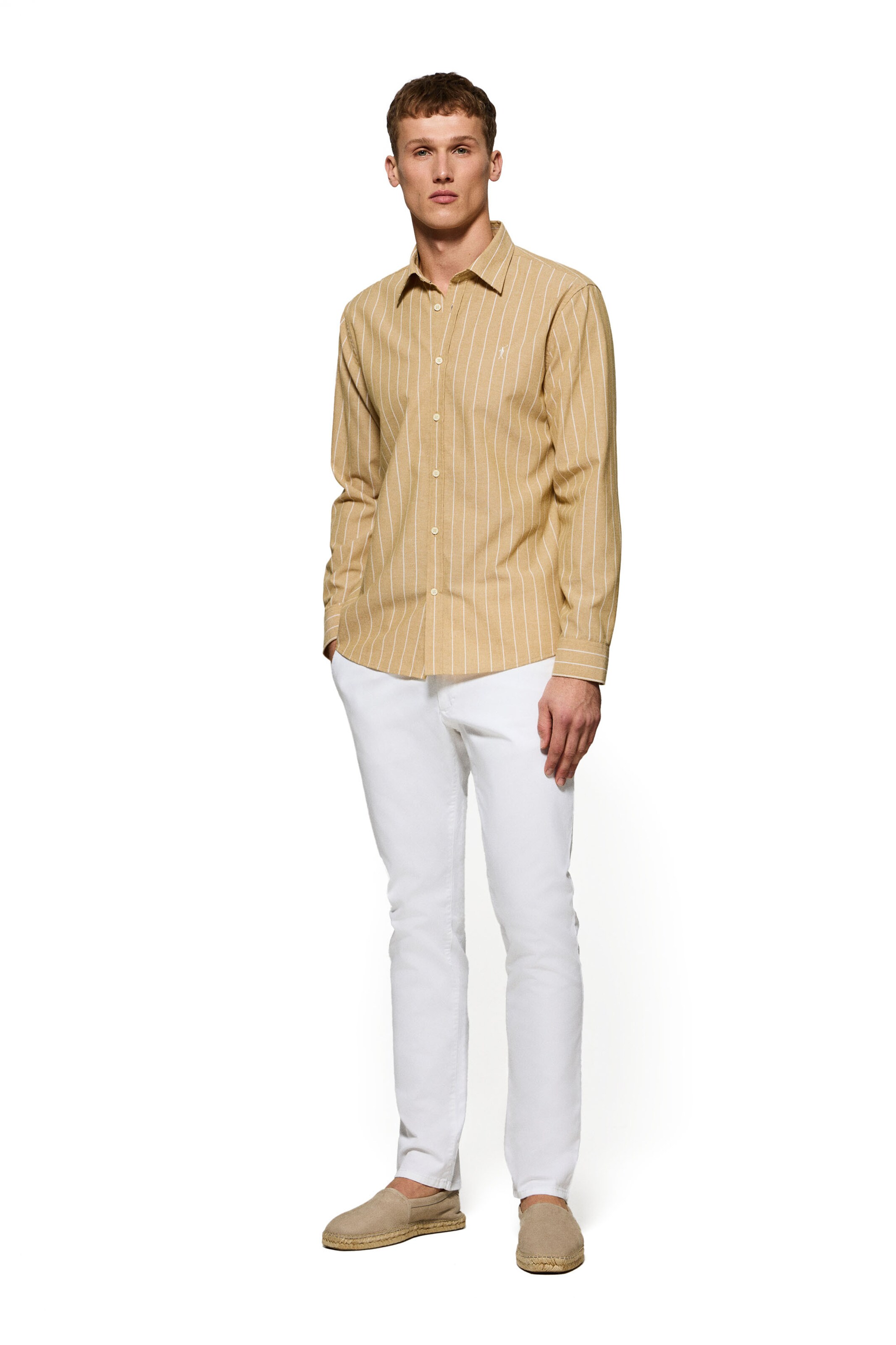 Polo Club Regular fit Button Up Shirt in Beige