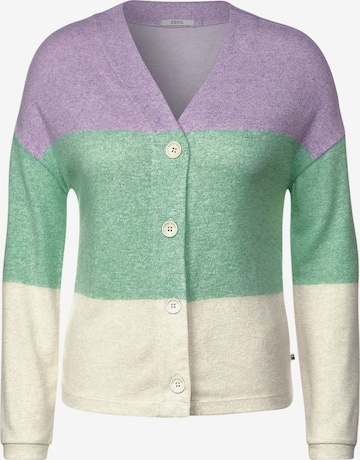 CECIL Knit Cardigan in Green: front