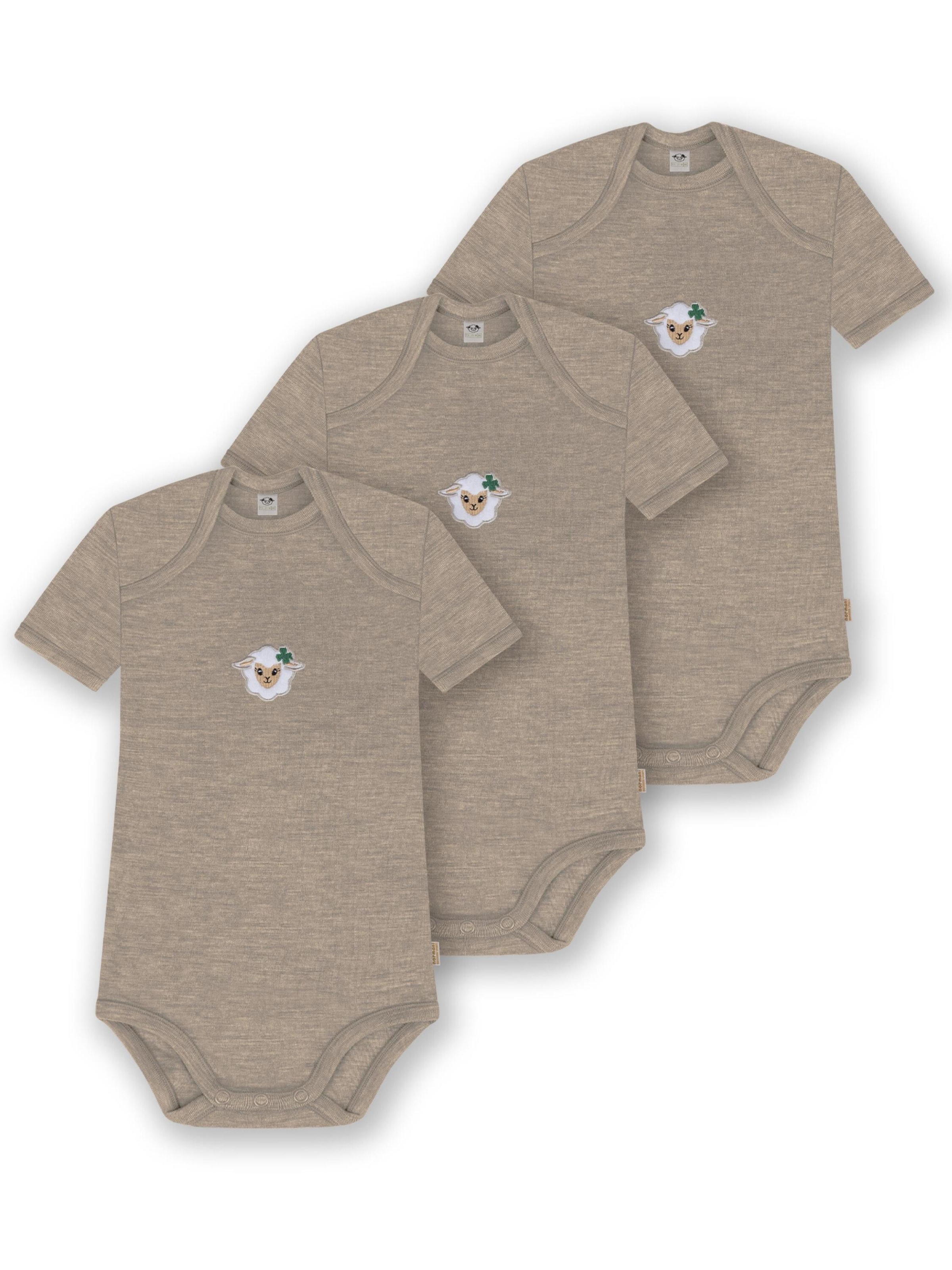 Barboteuse / body 'Tauranga' normani en beige : devant