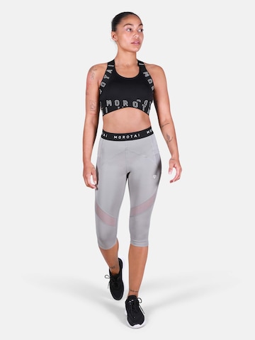 Skinny Pantalon de sport MOROTAI en gris : devant