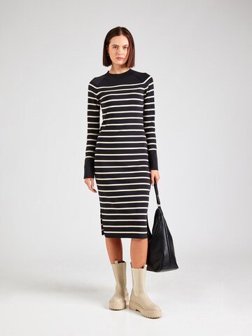 FRENCH CONNECTION Knitted dress 'MILENA' in Black: front