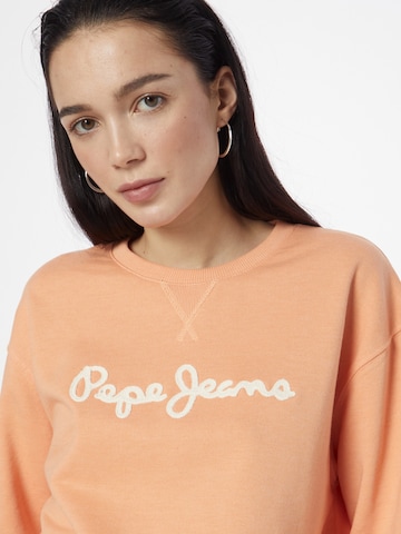 Pepe Jeans - Sweatshirt 'Nanettes' em laranja