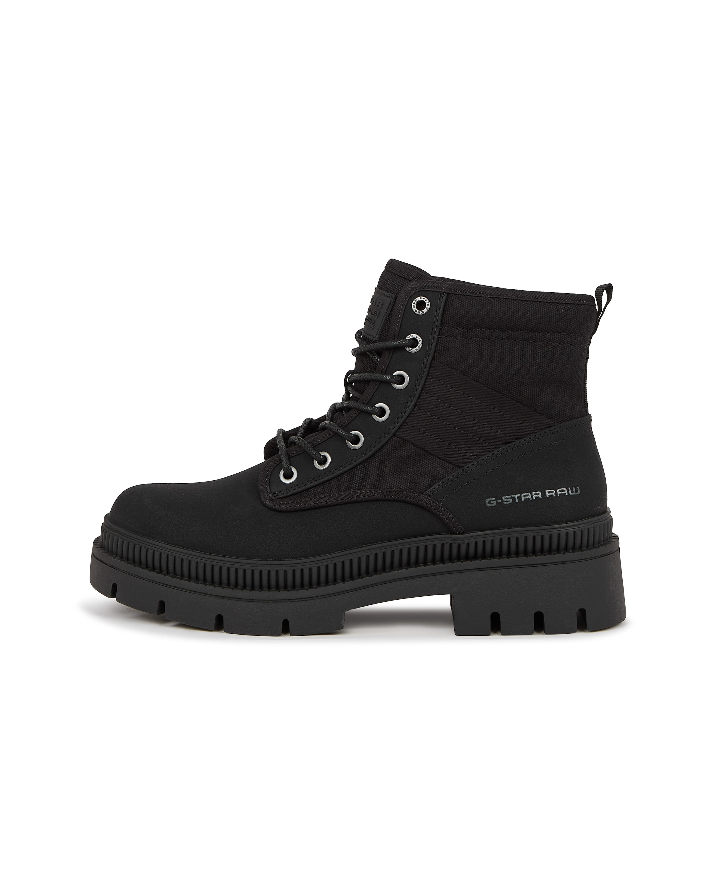 Boots 'Huntington Mid Biker Boots' G-STAR en noir : devant