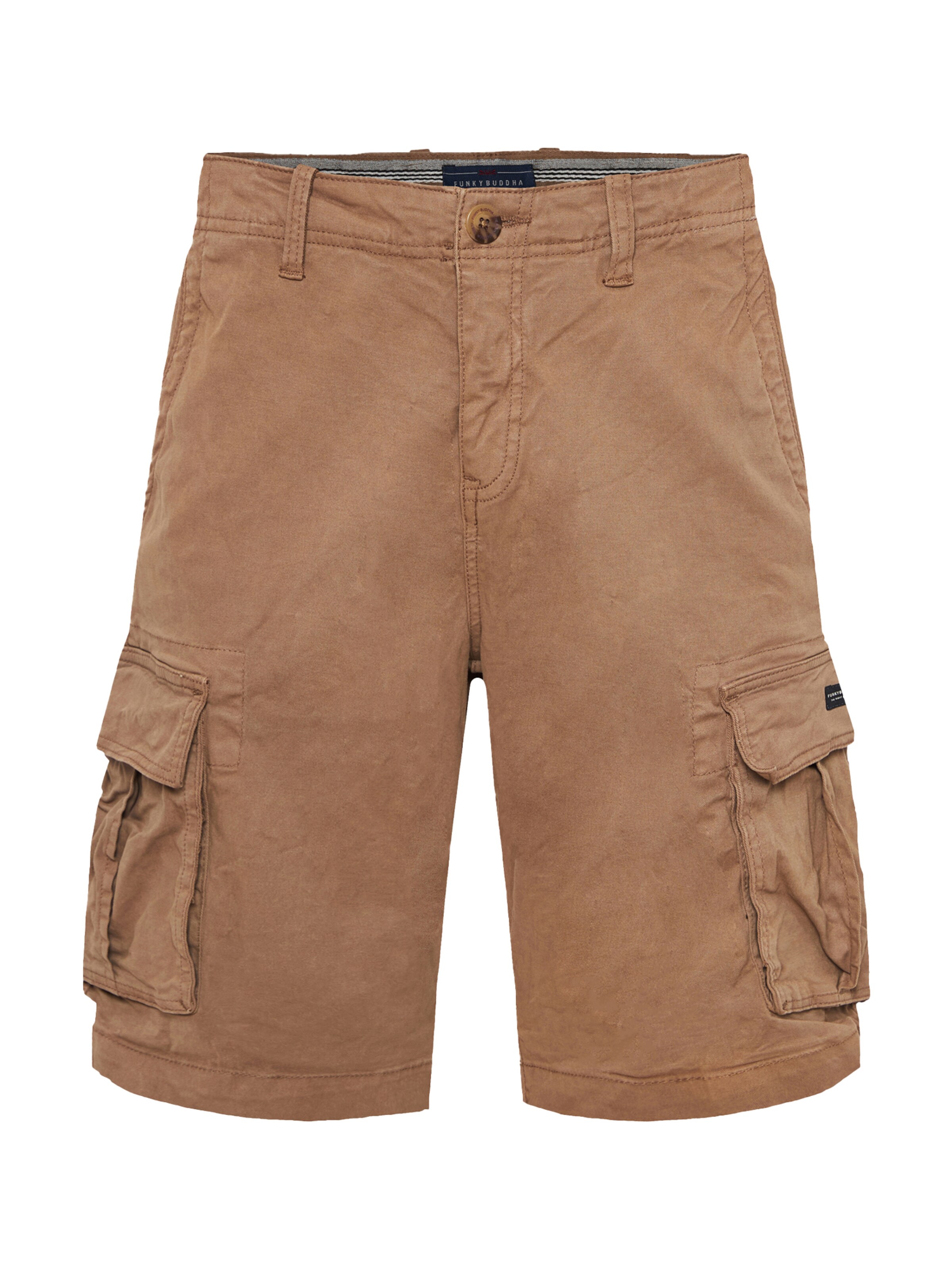 Funky Buddha Štandardný strih Kapsáče - Hnedá: predná strana