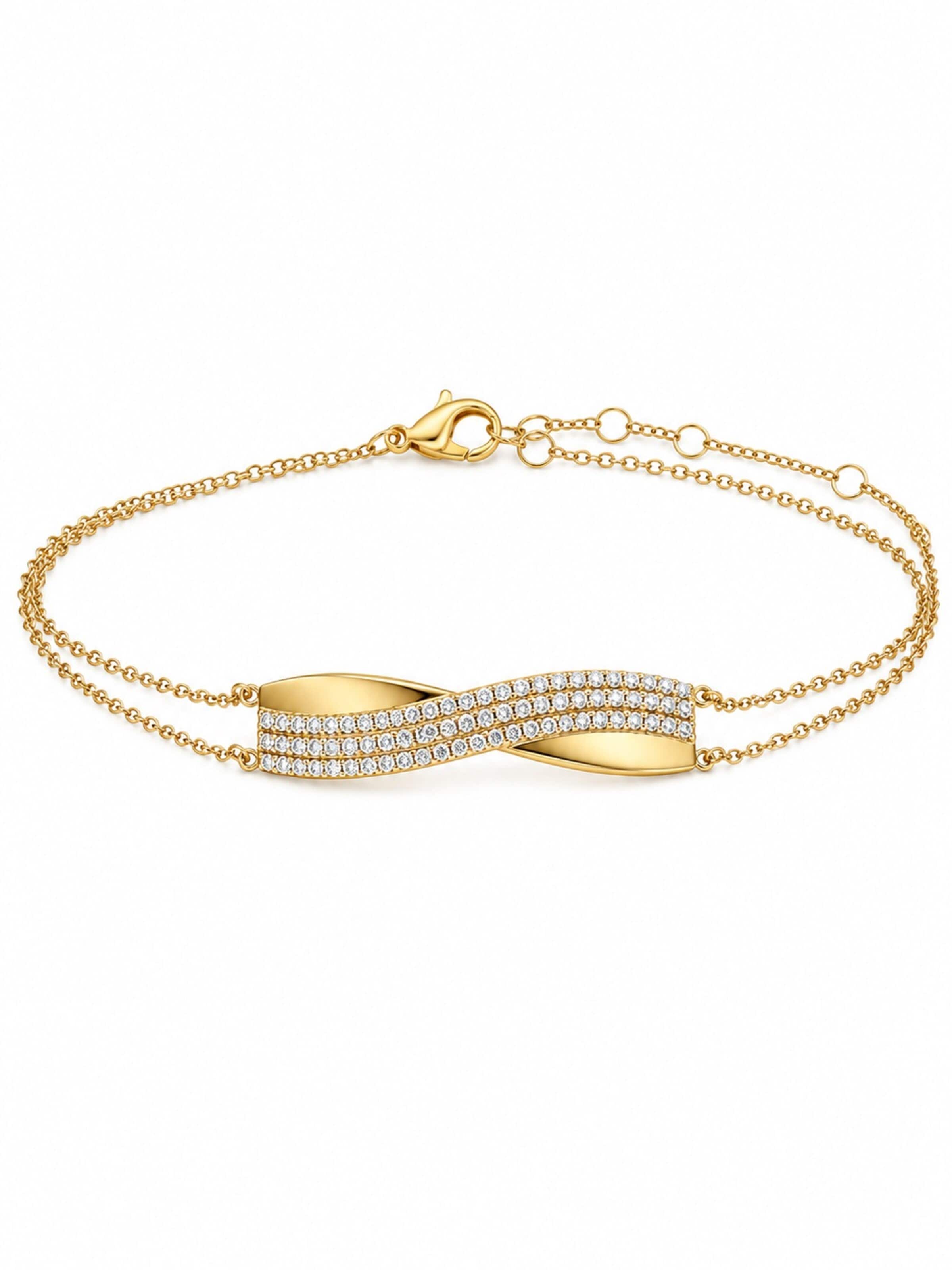 CHIVAL Bracelet 'Twisted Luxe' in Gold: front