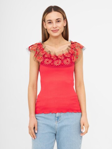TOOche Top 'Julie' in Orange: front