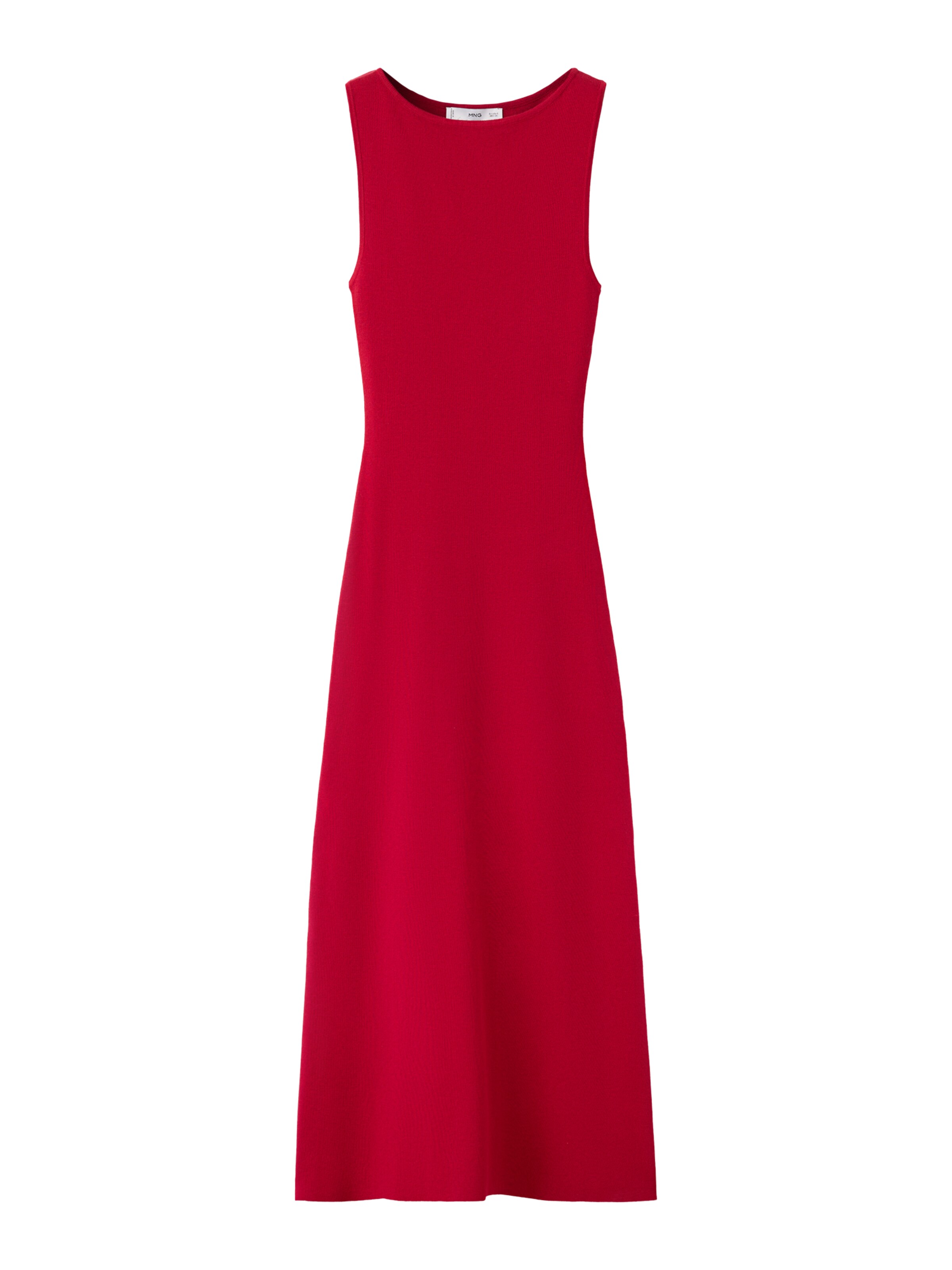 MANGO Pletené šaty 'BETTU' - Červená: predná strana