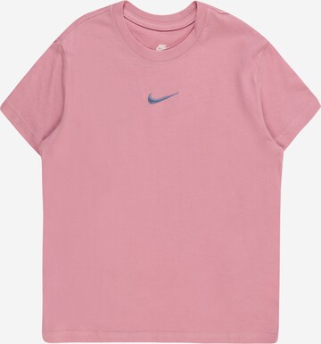 Nike Sportswear Тениска в розово: отпред