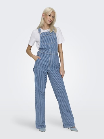 ONLY Regular Tuinbroek jeans 'Adela' in Blauw: voorkant