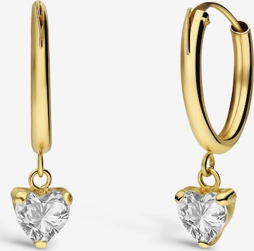 Lucardi Earrings 'Klassisch' in Gold: front