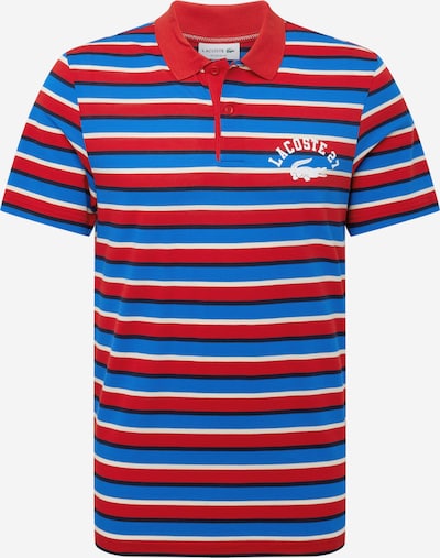 LACOSTE Тениска в синьо / нейви синьо / червено / бяло, Преглед на продукта