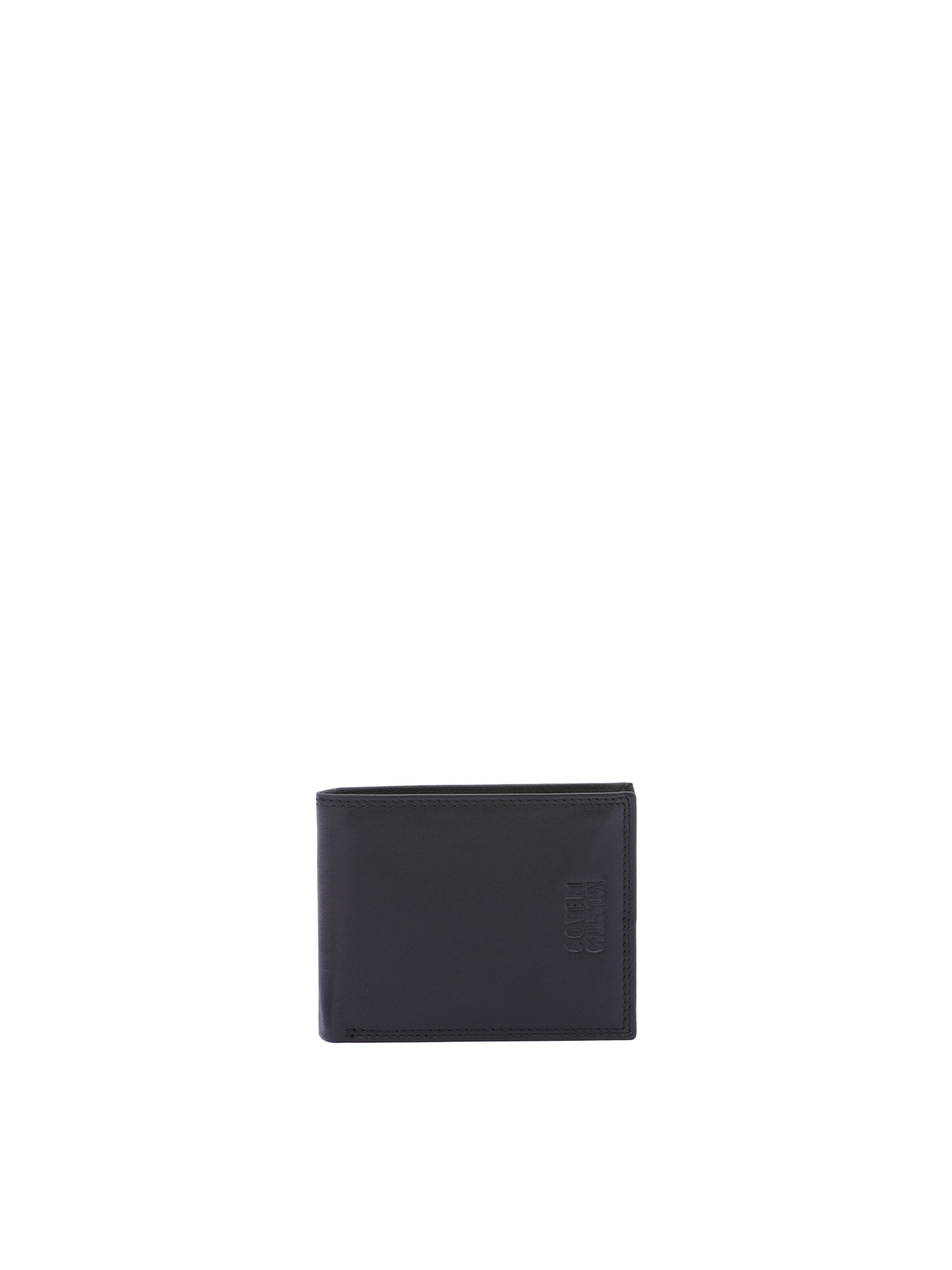 Portamonete di Coveri Collection in nero: frontale
