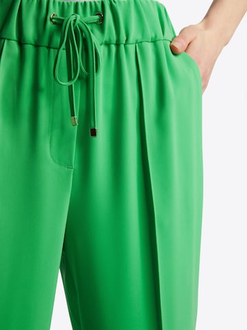 Rich & Royal Wide leg Pleated Pants in Green