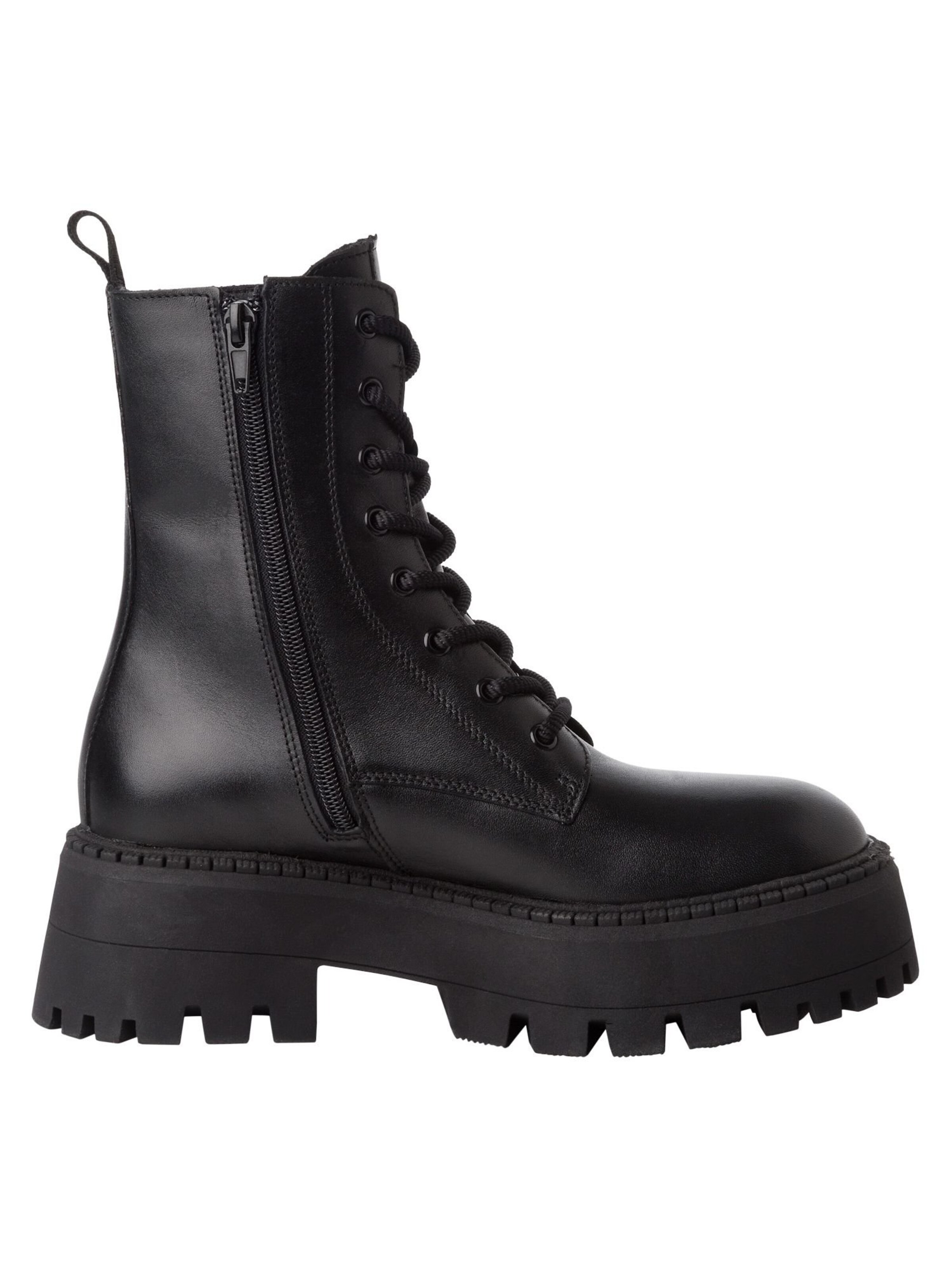 Tamaris Schnürstiefelette in Schwarz