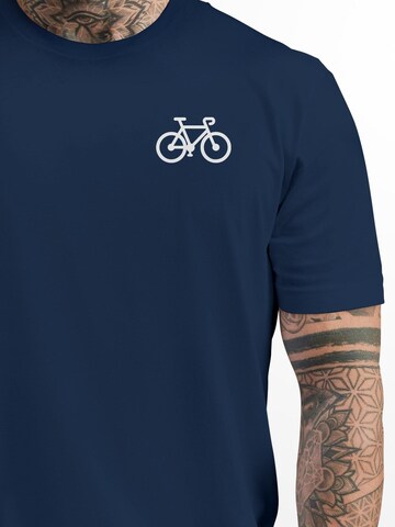 Neverless Shirt 'Fahrrad' in Blue