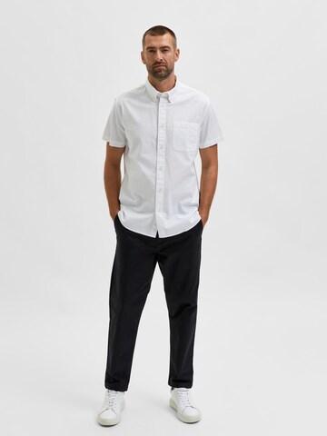 SELECTED HOMME - Regular Fit Camisa 'Rick' em branco