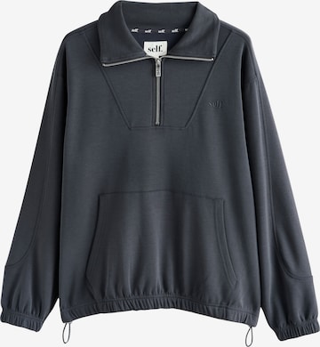 Felpa di self. in blu: frontale