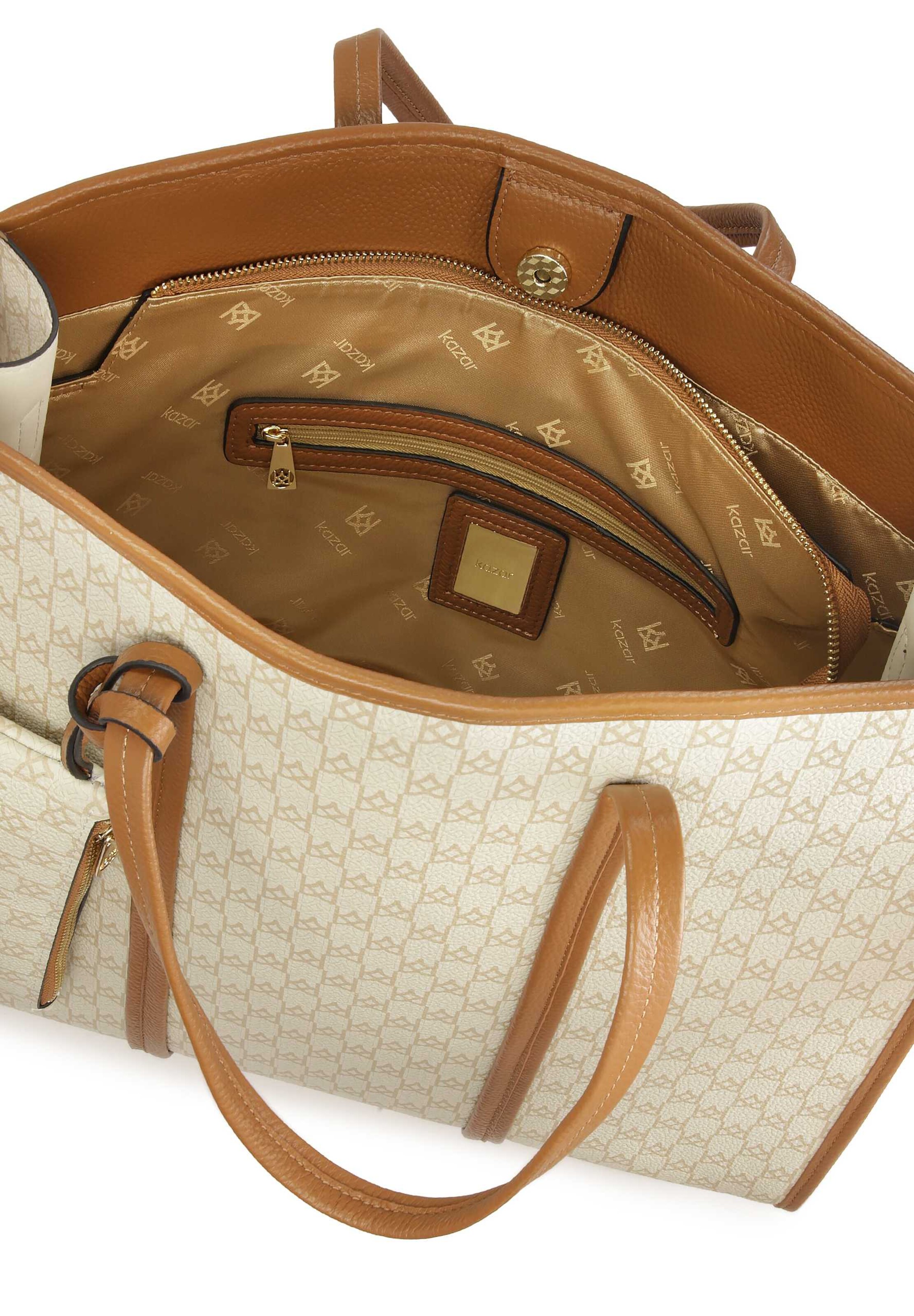 Kazar Μεγάλη τσάντα σε μπεζ