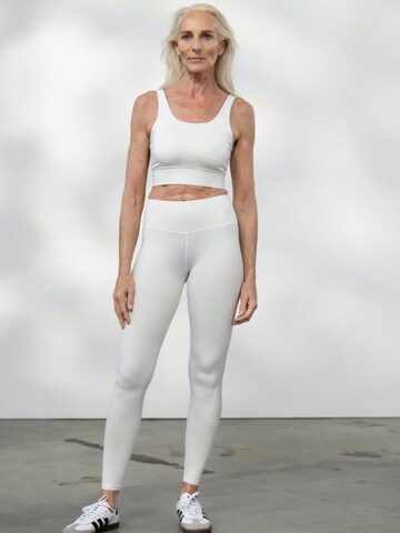Hey Honey Skinny Leggings 'Unicolor' in Weiß: Vorderseite