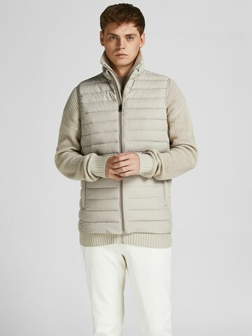 Gilet JACK & JONES en beige : devant