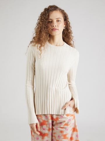 Pull-over 'MINAR' FRENCH CONNECTION en beige : devant