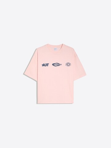 T-Shirt Bershka en rose : devant