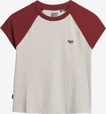 Superdry Shirt 'Essential' in Grijs: voorkant