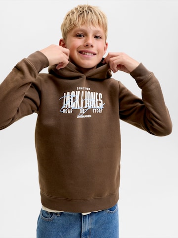 Jack & Jones Junior Majica 'JJAERO' | rjava barva
