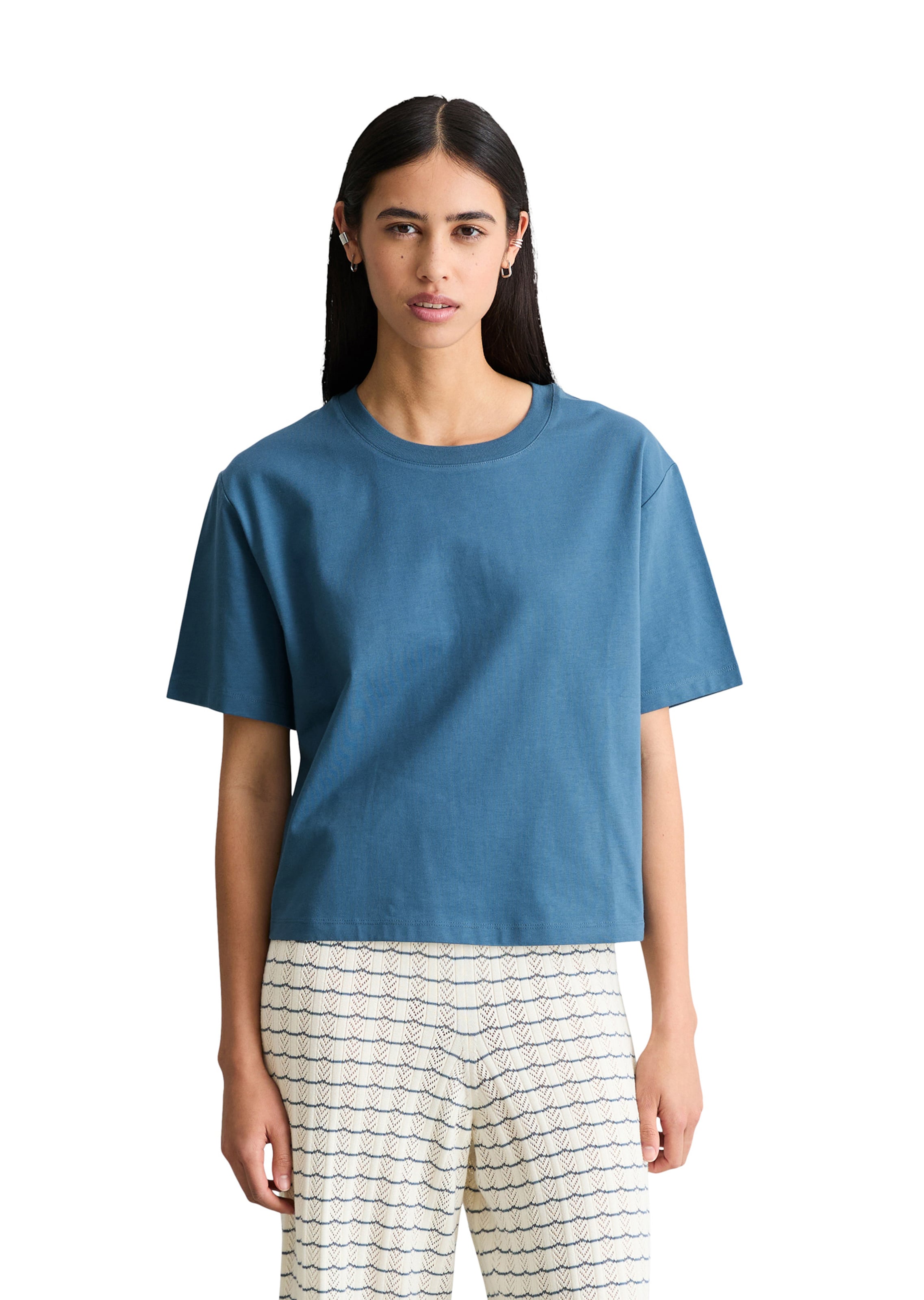 Marc O'Polo DENIM T-Shirt in Blau: Vorderseite