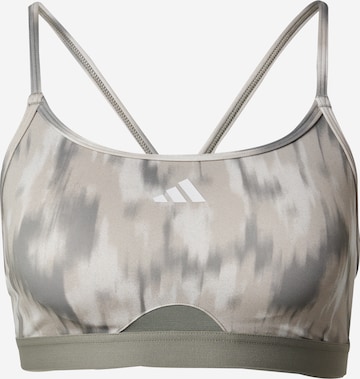 Bustieră Sutien sport de la ADIDAS PERFORMANCE pe alb: față