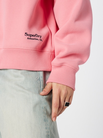 Superdry - Sweatshirt 'ESSENTIAL' em rosa