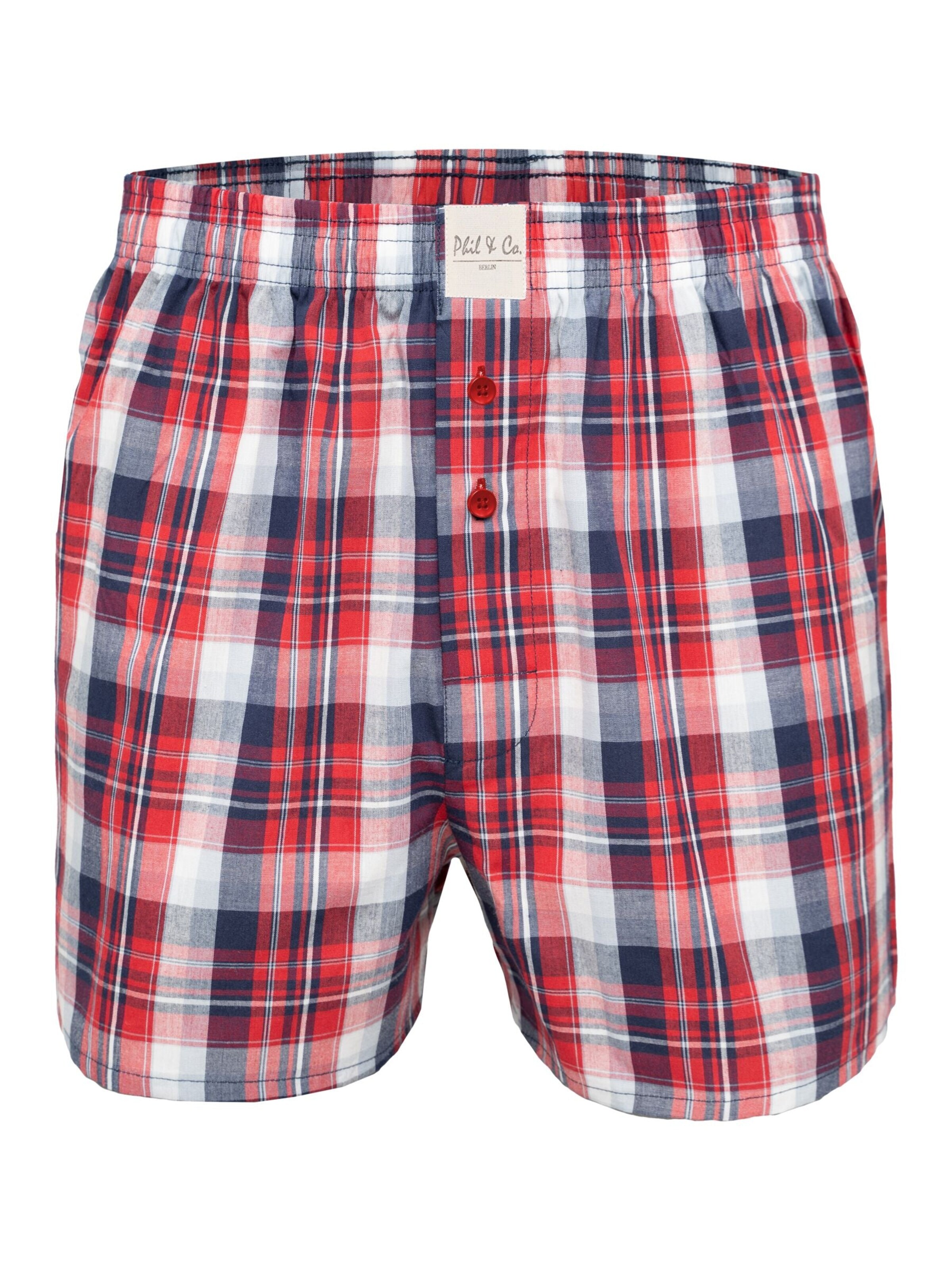 Phil & Co. Berlin Boxershorts '4 Phil & Co. Berlin Webboxer Men's American Boxer Shorts' in Gemengde kleuren