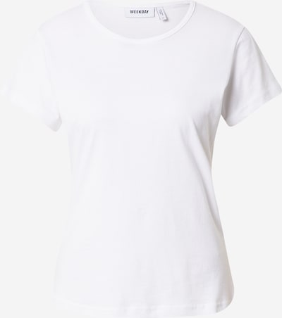 WEEKDAY Koszulka 'Fave' w kolorze białym, Podgląd produktu