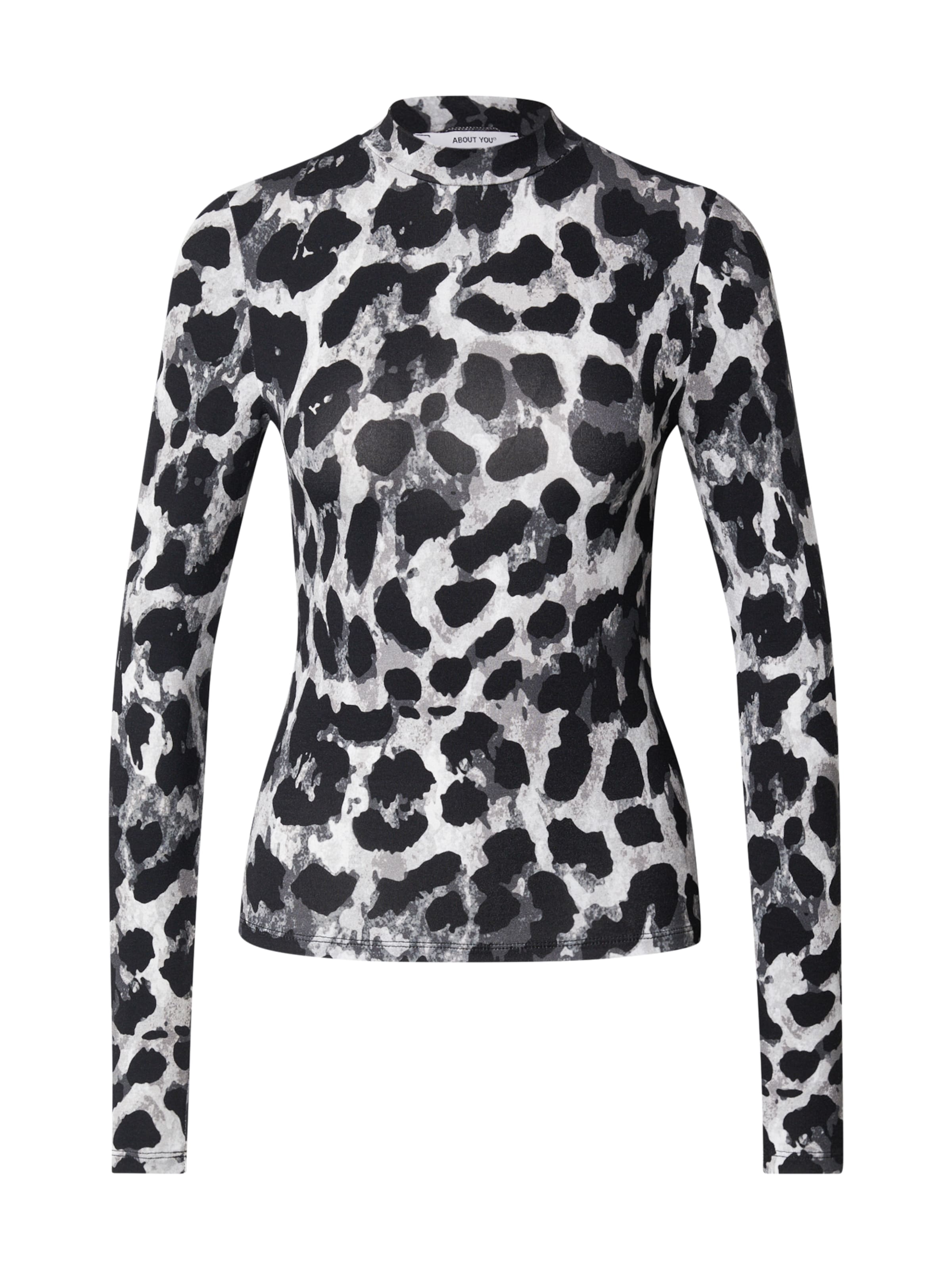 Marškinėliai 'Shelly' iš ABOUT YOU, spalva – pilka / šviesiai pilka / tamsiai pilka / juoda, Prekių apžvalga