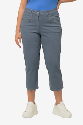 Ulla Popken Regular Broek in Blauw: voorkant