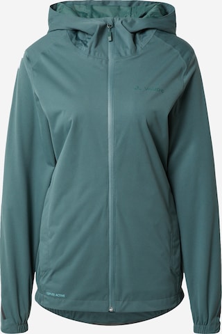 VAUDE Athletic Jacket in Green: front