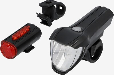 FISCHER Fahrräder Fahrradbeleuchtung in rot / schwarz / weiß, Produktansicht
