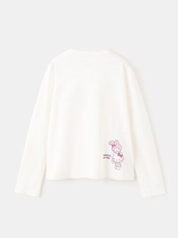 MANGO KIDSMajica 'HKSELFIE' - bijela boja