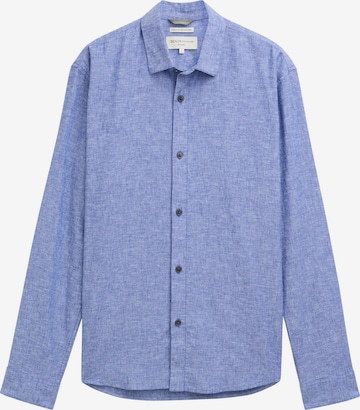 Chemise TOM TAILOR DENIM en bleu : devant