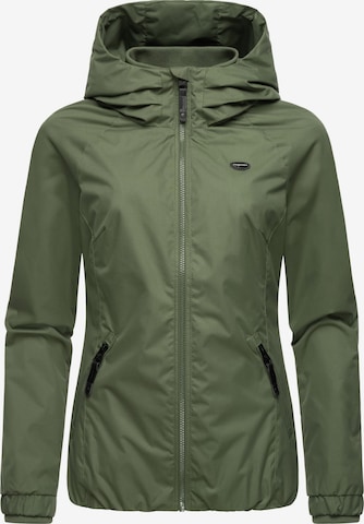 Ragwear Weatherproof jacket 'Dizzie' in Green: front