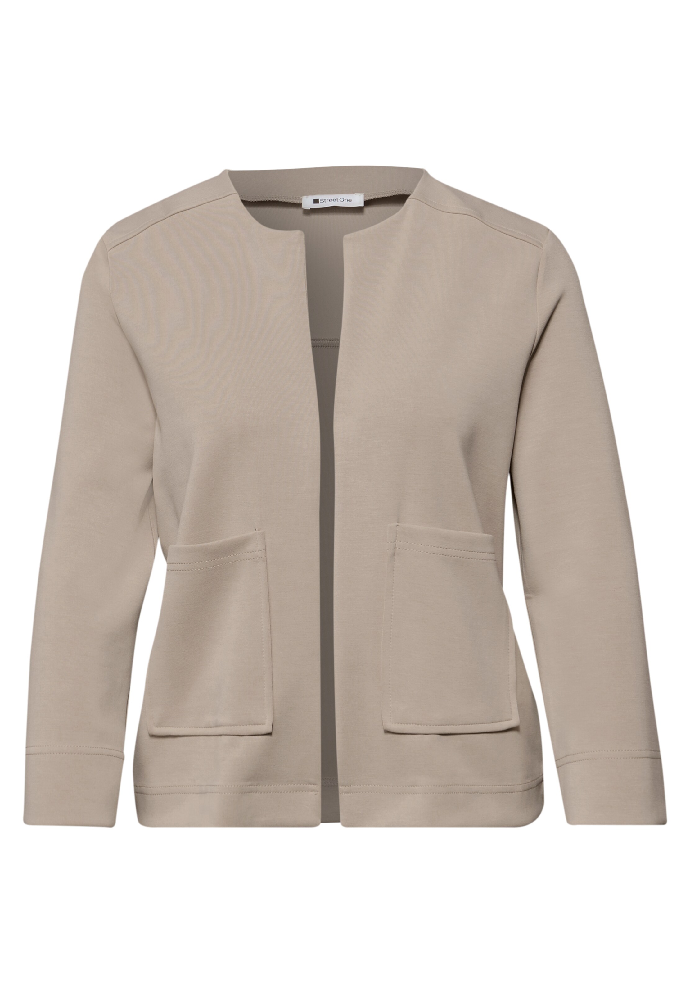STREET ONE Strickjacke in Beige: Vorderseite