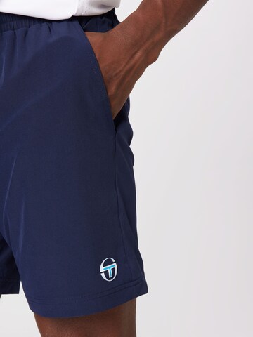 Sergio Tacchini Regular Sportshorts in Blau