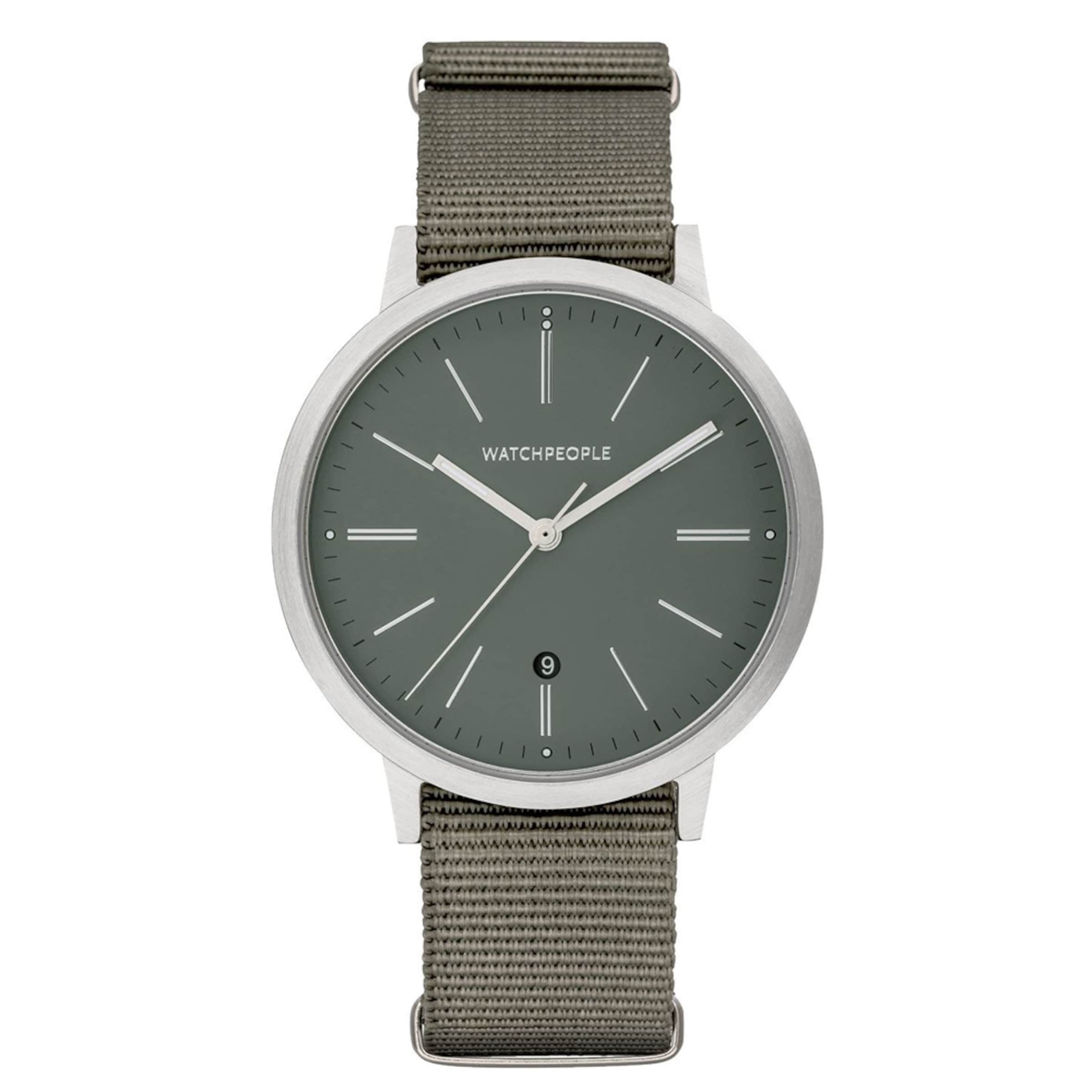 Watchpeople Uhr in Silber: Vorderseite