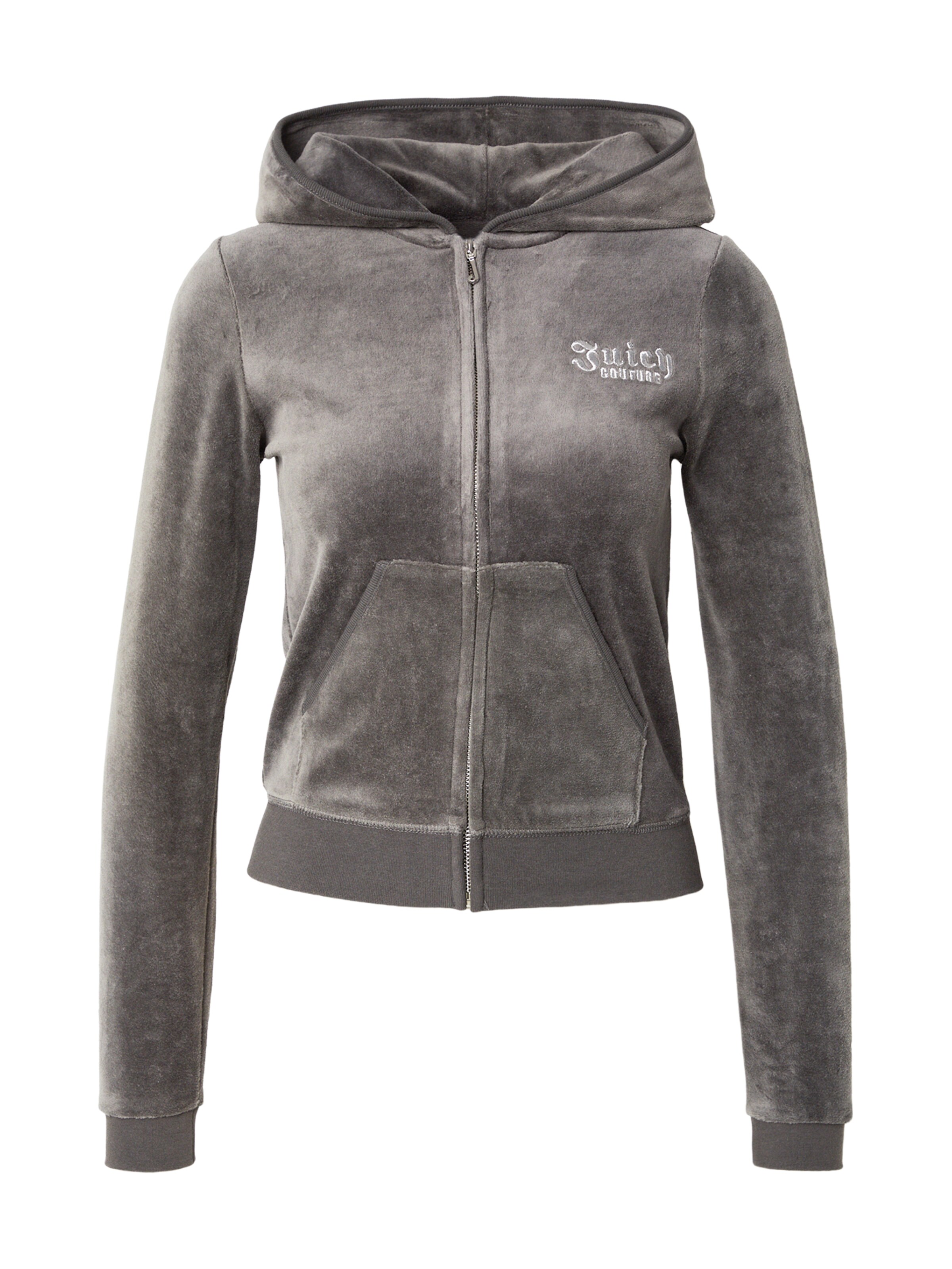 Juicy Couture Bluza rozpinana 'REGAL REBELLE ROBYN' w kolorze szary: przód